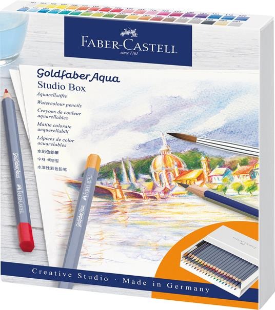Faber-Castell Goldfaber Aqua Studio Box Pastelli Acquerellabili Colorati