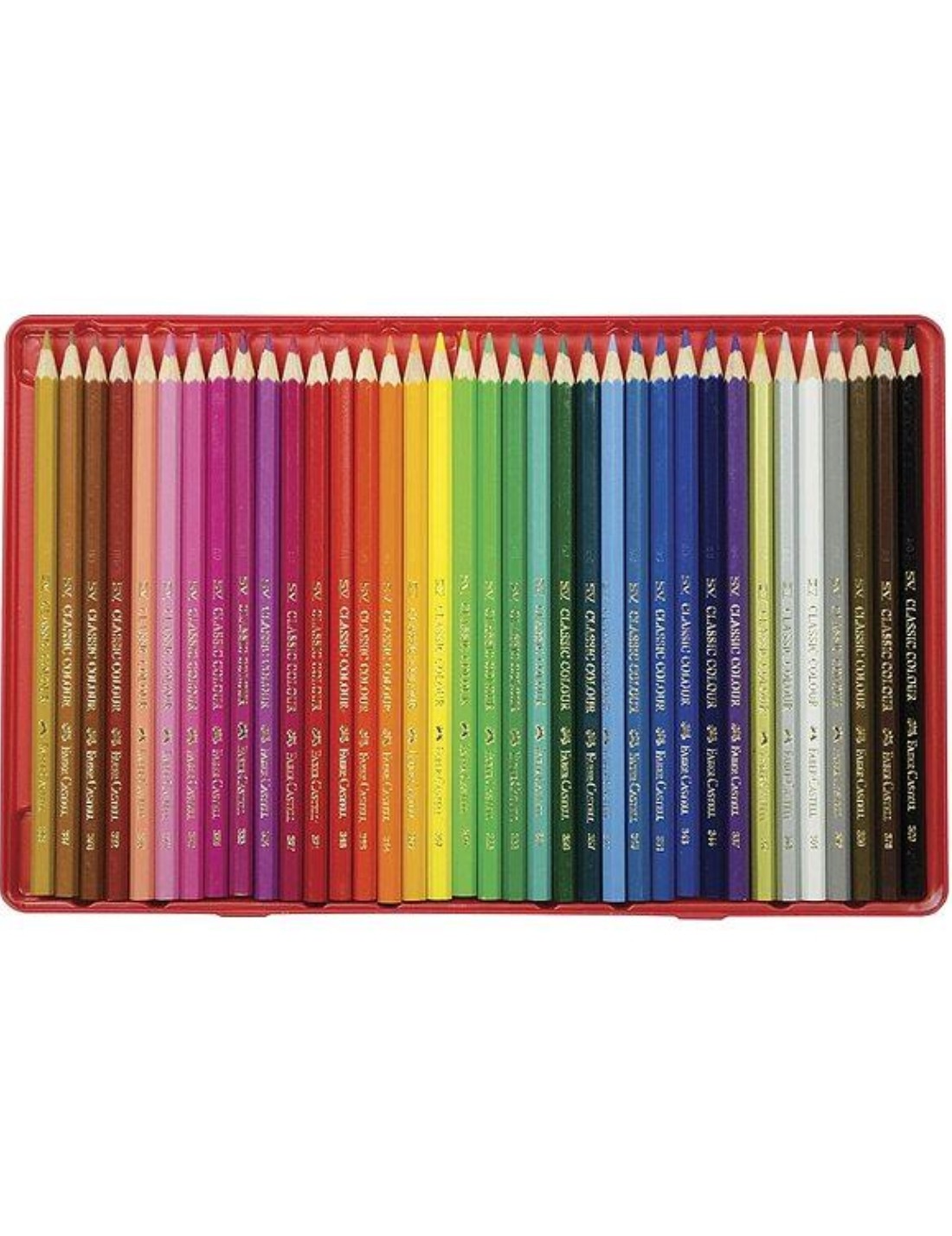 Matite Colorate Faber Castell Con Astuccio In Metallo 48pz