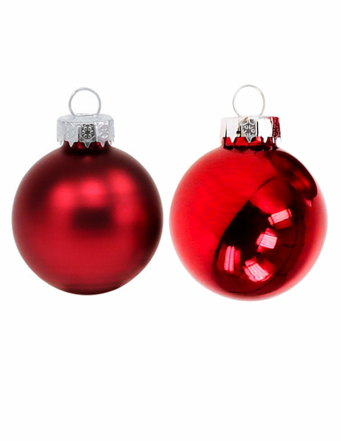 Pallina Albero Di Natale In Vetro Rosso 15cm