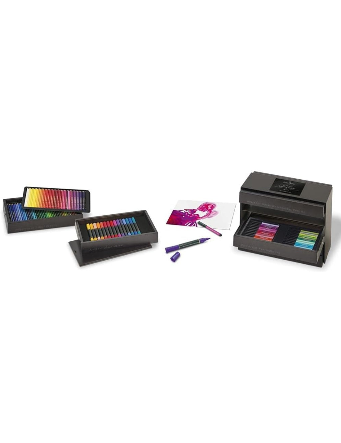 Set Art E Graphic Faber Castell Valigetta In Legno Edizione Limitata