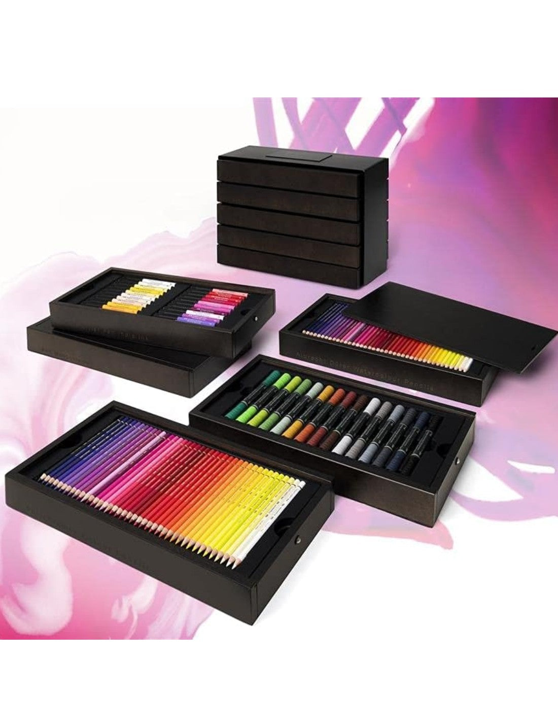 Set Art E Graphic Faber Castell Valigetta In Legno Edizione Limitata