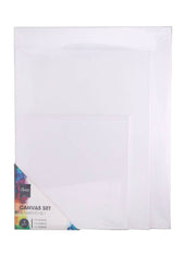 Tela Su Telaio Per Pittura 3pz