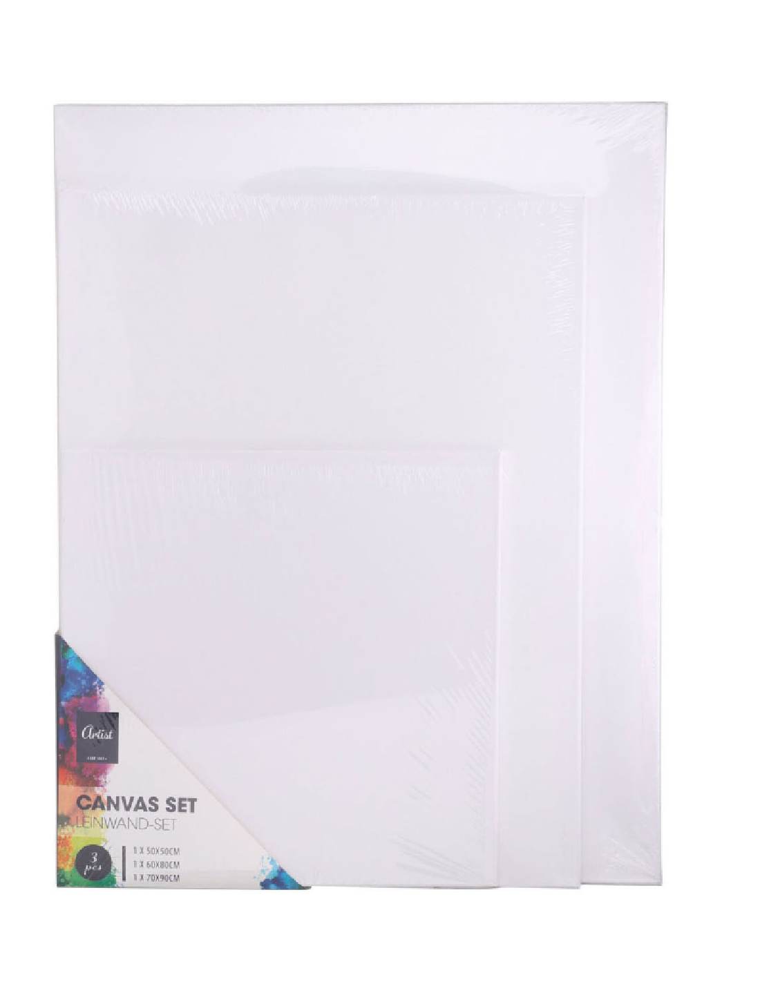 Tela Su Telaio Per Pittura 3pz