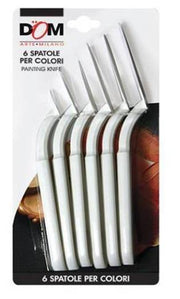 Set Spatole Bianche a Olio Blister 6pz.