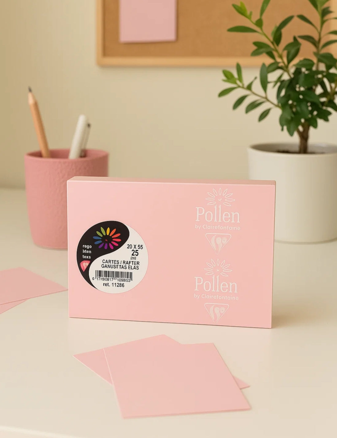 Biglietti Cartoncini Rosa 7x9,5cm 210g 25pz