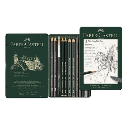 Set Matite E Crete Grafite Con Accessori Faber-Castell 11pz