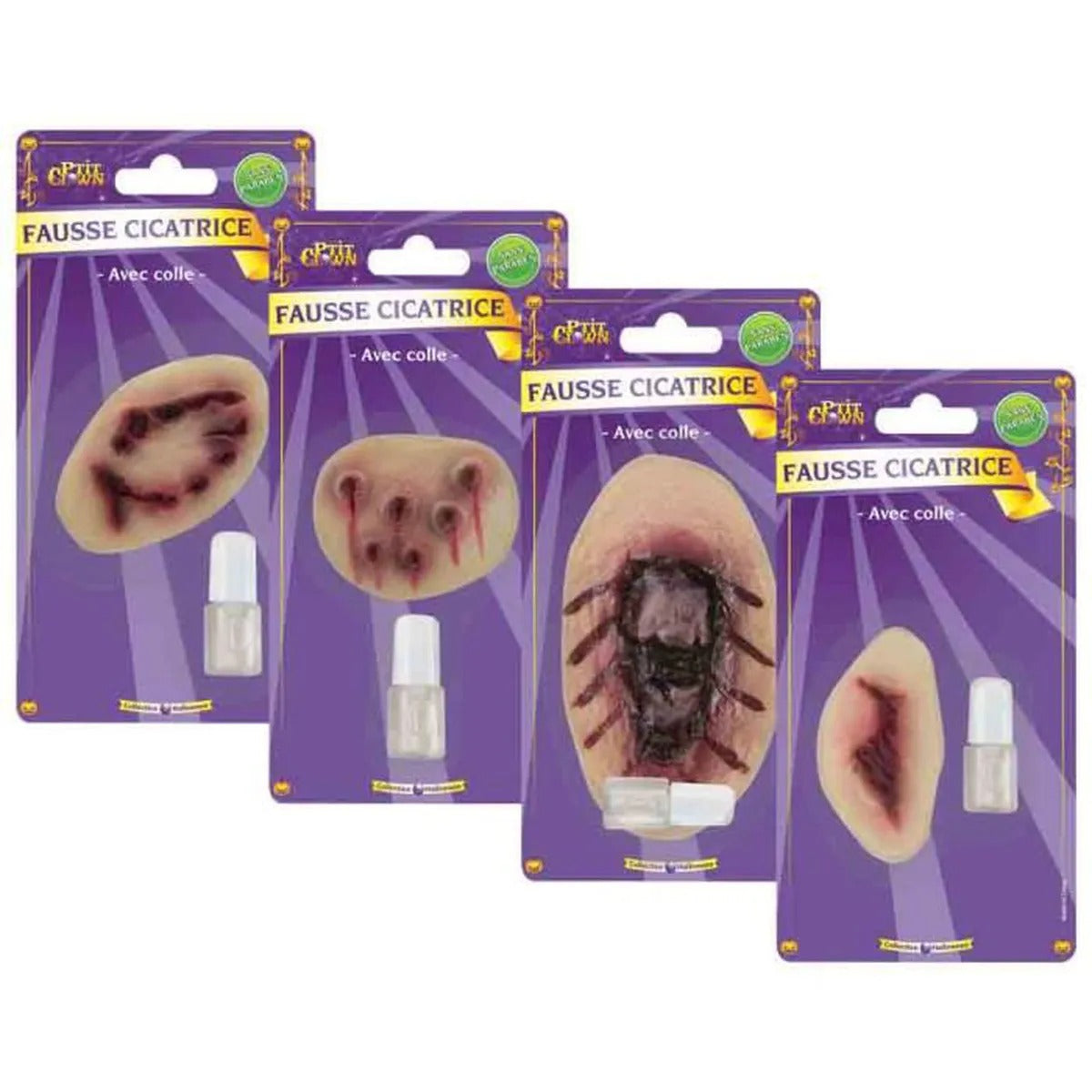 Cicatrici Finte Ferite Assortite Trucchi Halloween