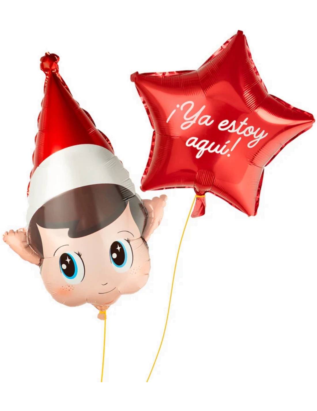Set Palloncini Foil Elfo Con Stella 18''
