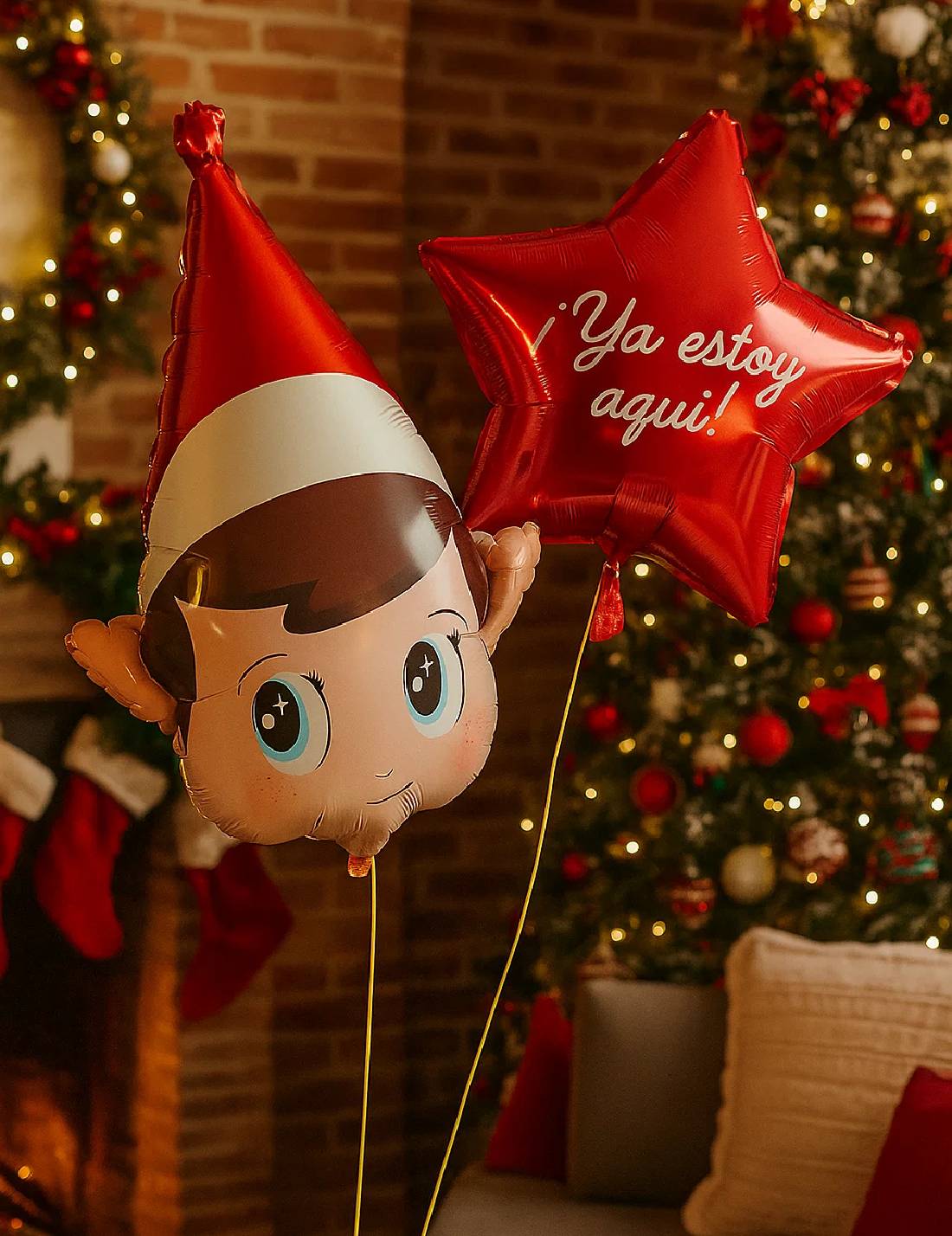 Set Palloncini Foil Elfo Con Stella 18''