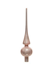 Puntale Albero Di Natale In Vetro Rose Gold 26cm
