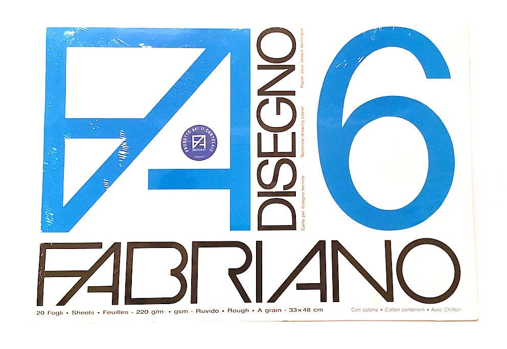 Album da Disegno Fabriano 6 Ruvido Disegno Tecnico 24x33cm 220g 20 Fogli