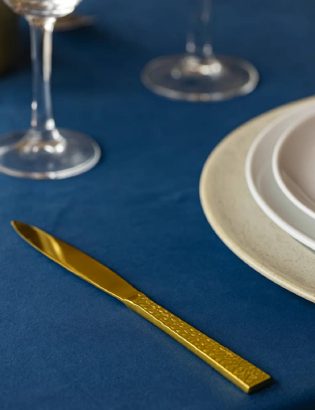 Set 20pz Coltelli In Plastica Dorati 19cm
