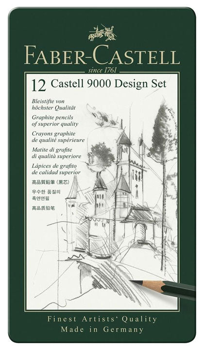 Matite Da Disegno Faber-Castell 9000 Design Set 12pz.