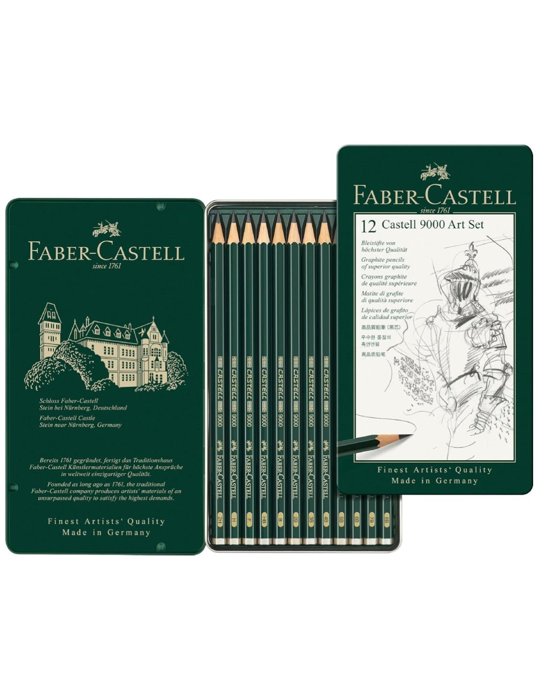Matite Da Disegno Faber-Castell 9000 Art Set 12pz