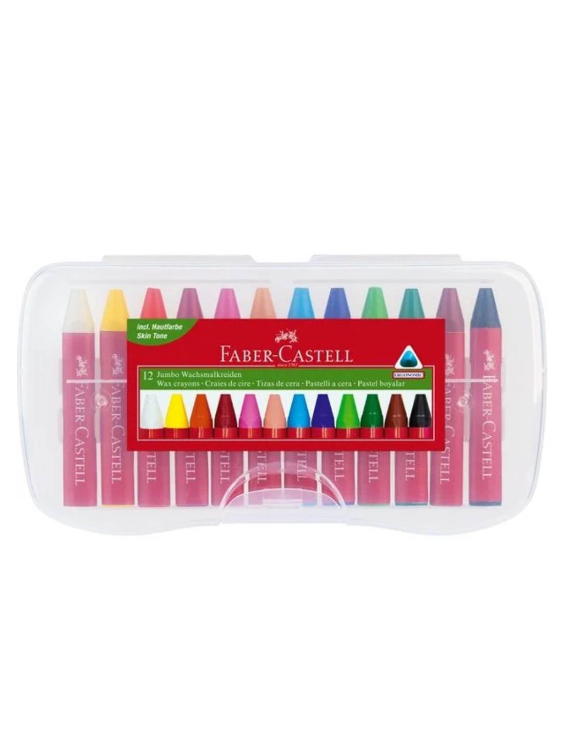 Pastelli A Cera Jumbo Faber-Castell 12pz