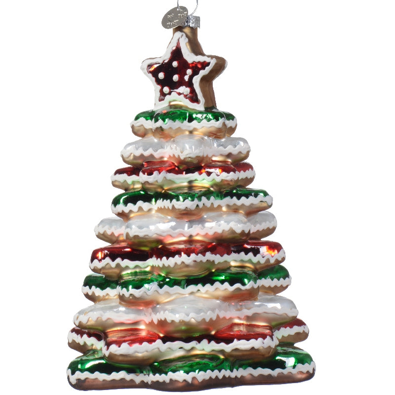 Addobbo Albero Di Natale In Vetro Albero Di Natale Innevato 15cm