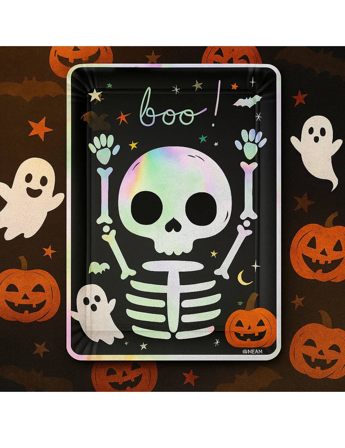 Vassoio Halloween Teschio 25cm