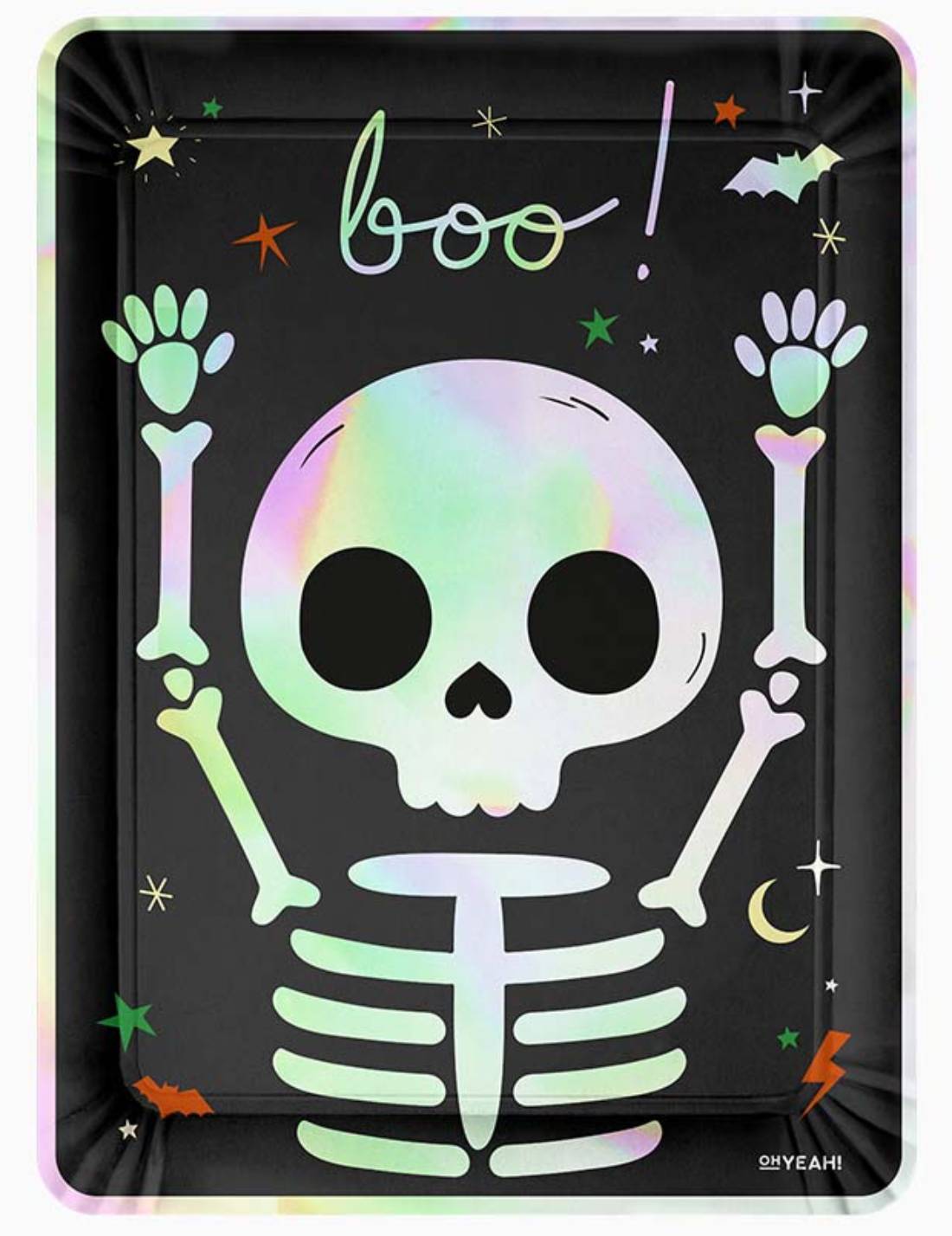 Vassoio Halloween Teschio 25cm