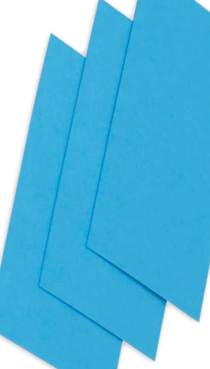 Biglietti Cartoncini Turchese 7x9,5cm 25 pz