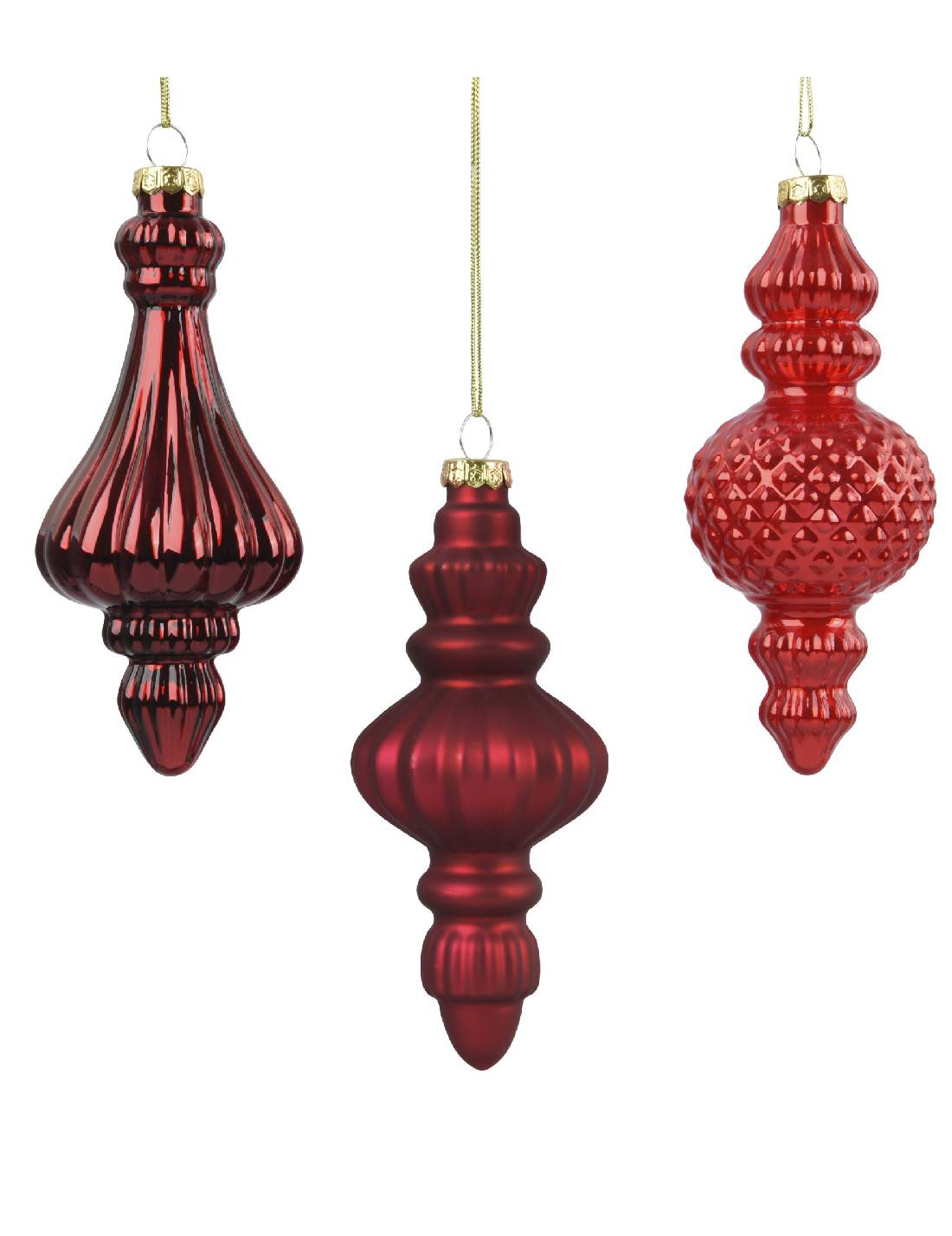 Pallina Albero Di Natale Ornamentale In Vetro Rossa 15cm