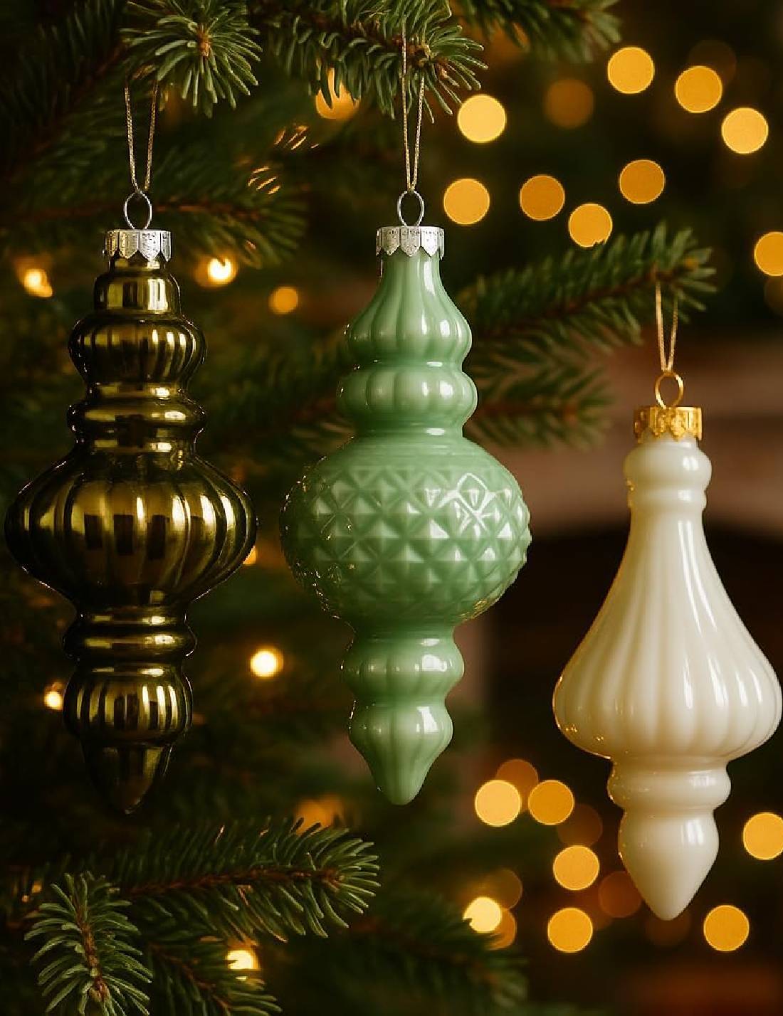 Pallina Albero Di Natale Ornamentale Elegante 15cm