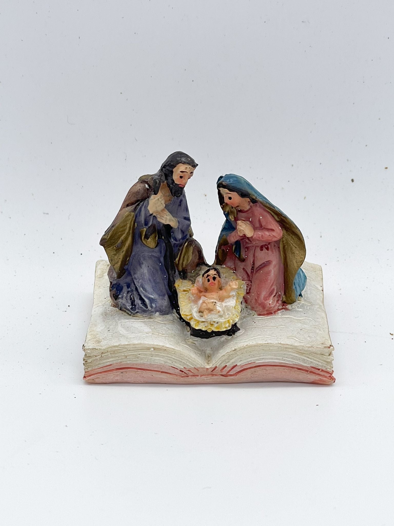 Addobbo Di Natale Natività Su Libro 5CM