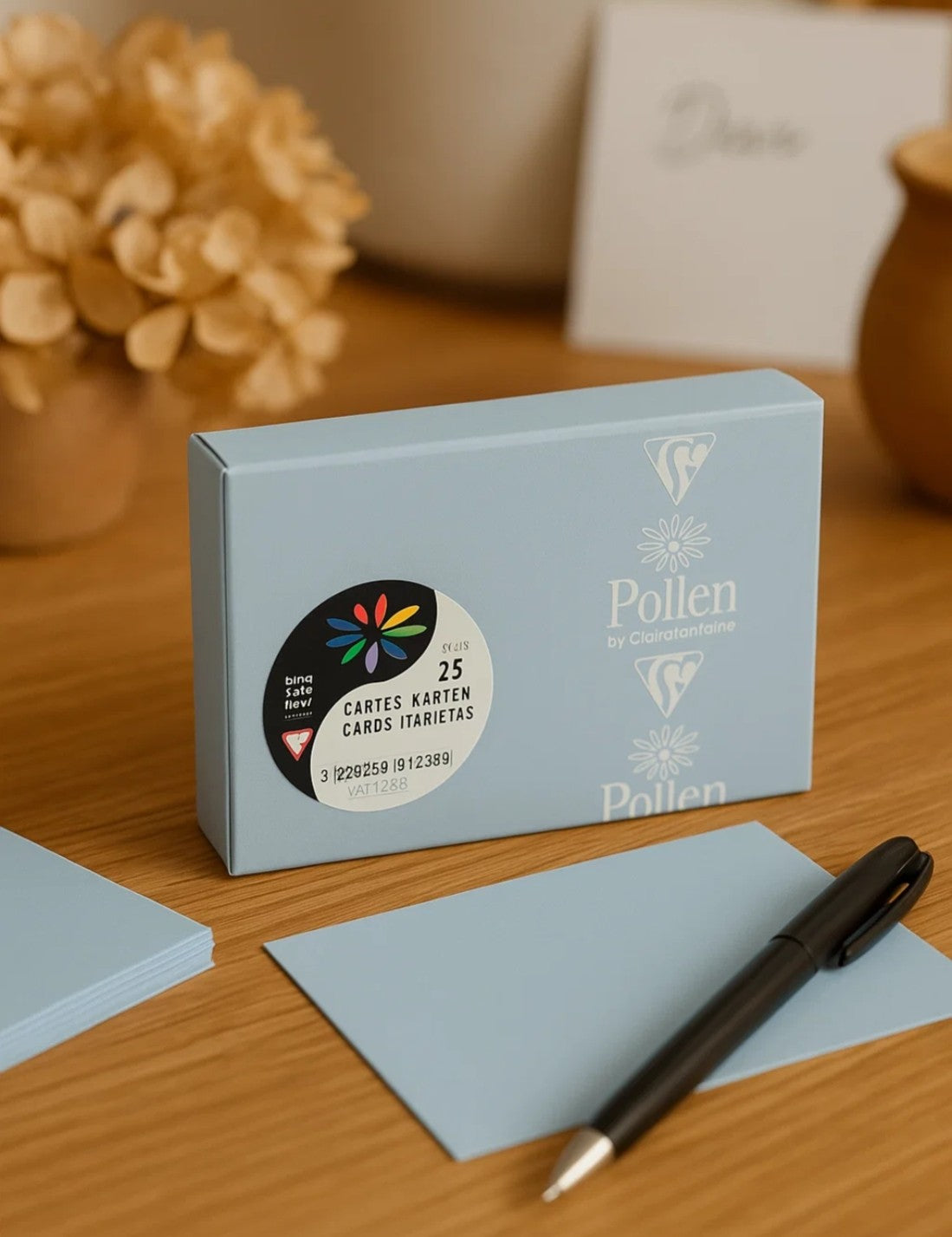 Biglietti Cartoncini Blu 7x9,5cm 210g 25pz