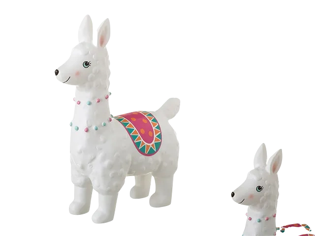 Lampada Lama Luce Bianca 27cm