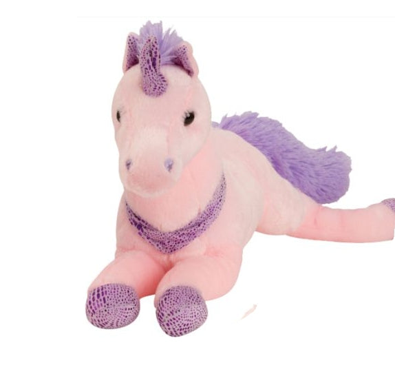 Peluche Unicorno Rosa E Viola 52cm