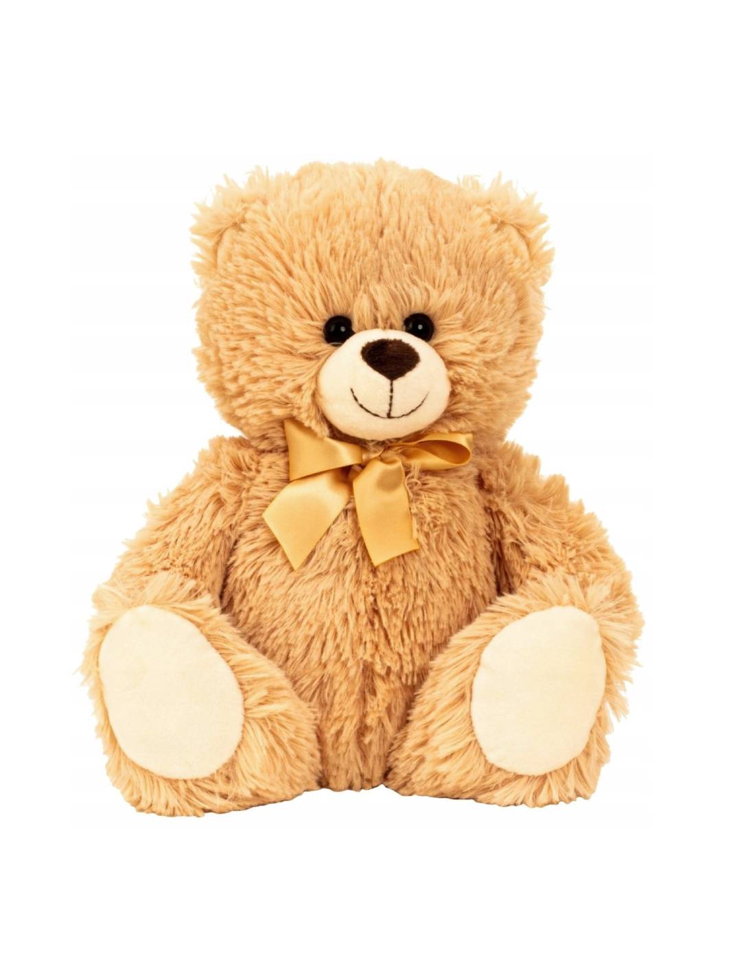 Peluche Orso Teddy Con Fiocco Dorato