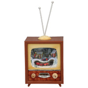 Carillon Villaggio Di Natale In TV Vintage Con Luci LED