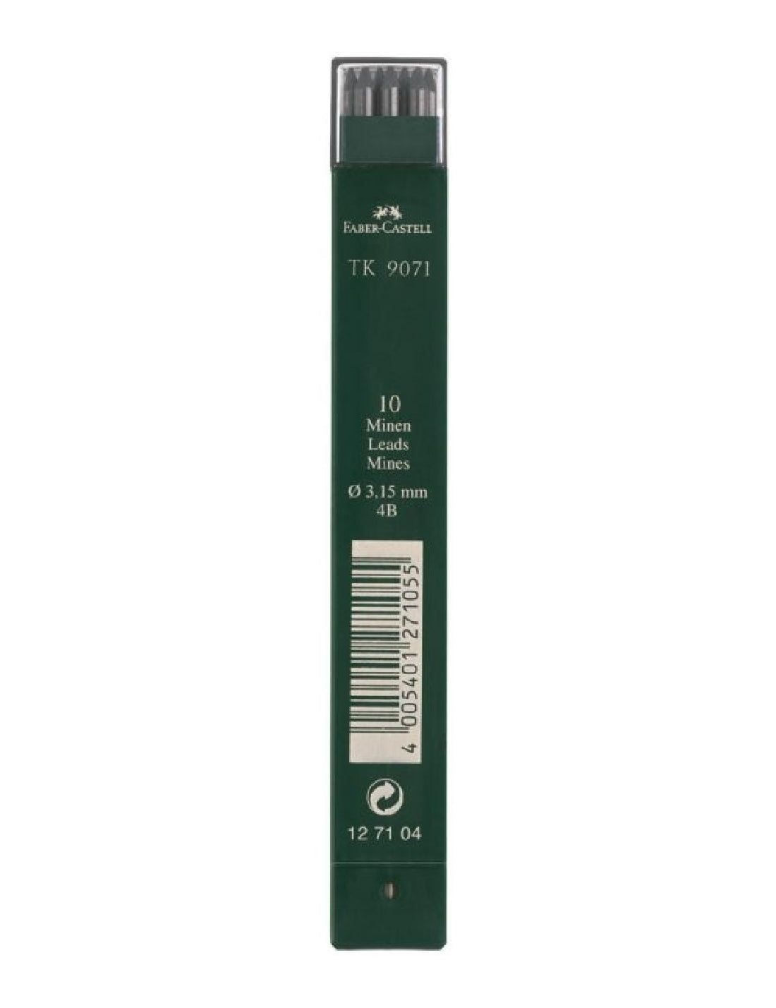 Mine Ricambio Per Matite Faber Castell 3.15mm 4B 10pz
