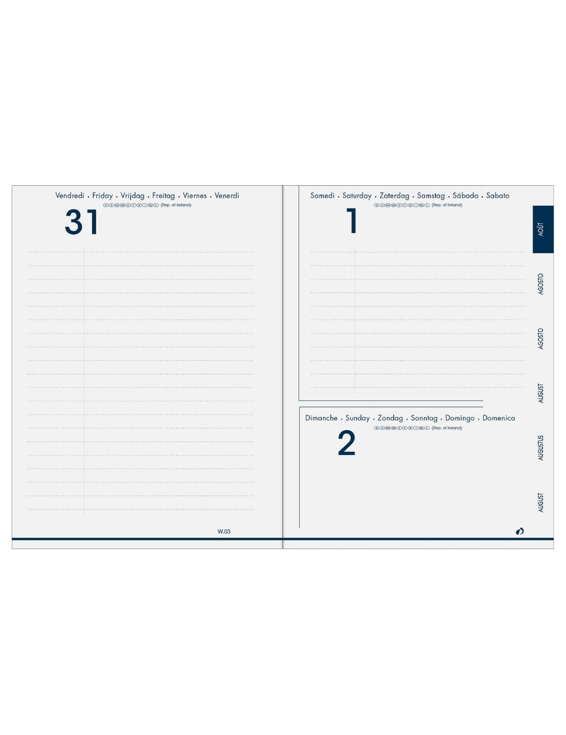 Agenda Giornaliera 12 Mesi 2025/2026 Quo Vadis Eurotextagenda Equology Nera