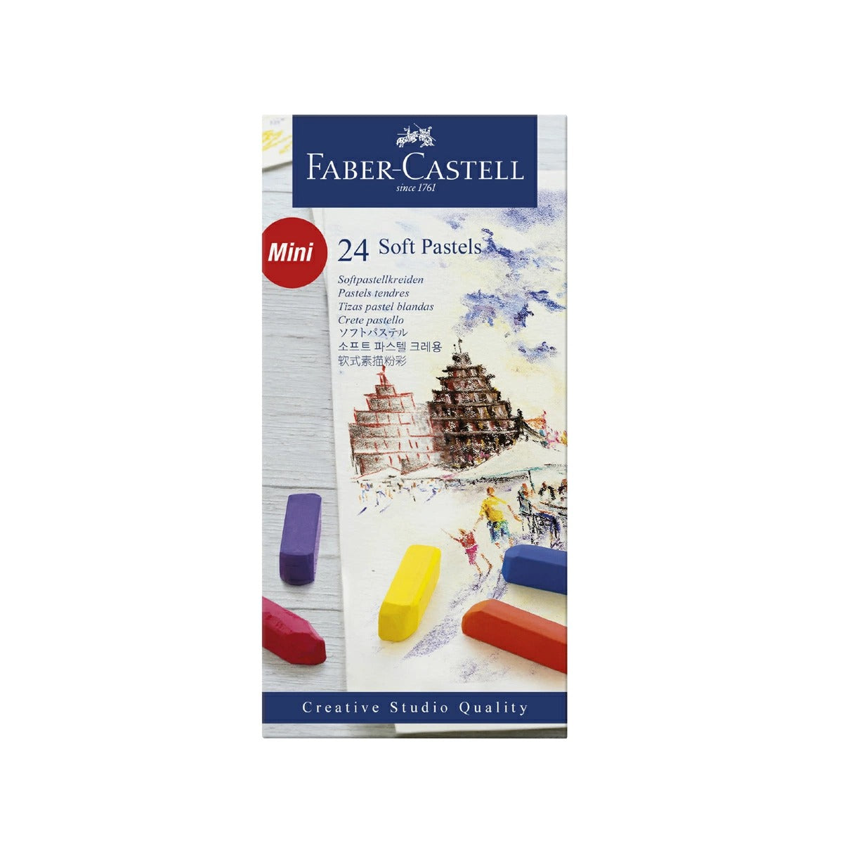 Mini Gessetti Crete Faber-Castell Soft Pastels 24 Colori