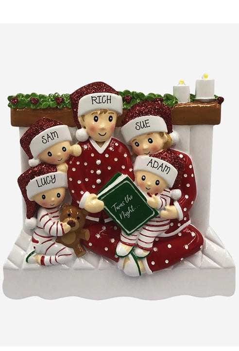 Addobbo Natale Personalizzato Famiglia Di 5