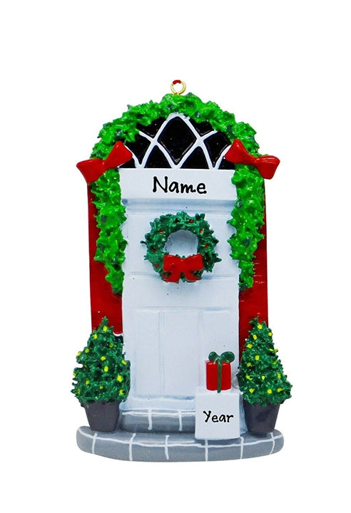 Addobbo Albero Di Natale Personalizzabile Porta Con Ghirlanda