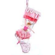 Calza Befana Epifania Rosa Con Ballerina Sagomata 56cm
