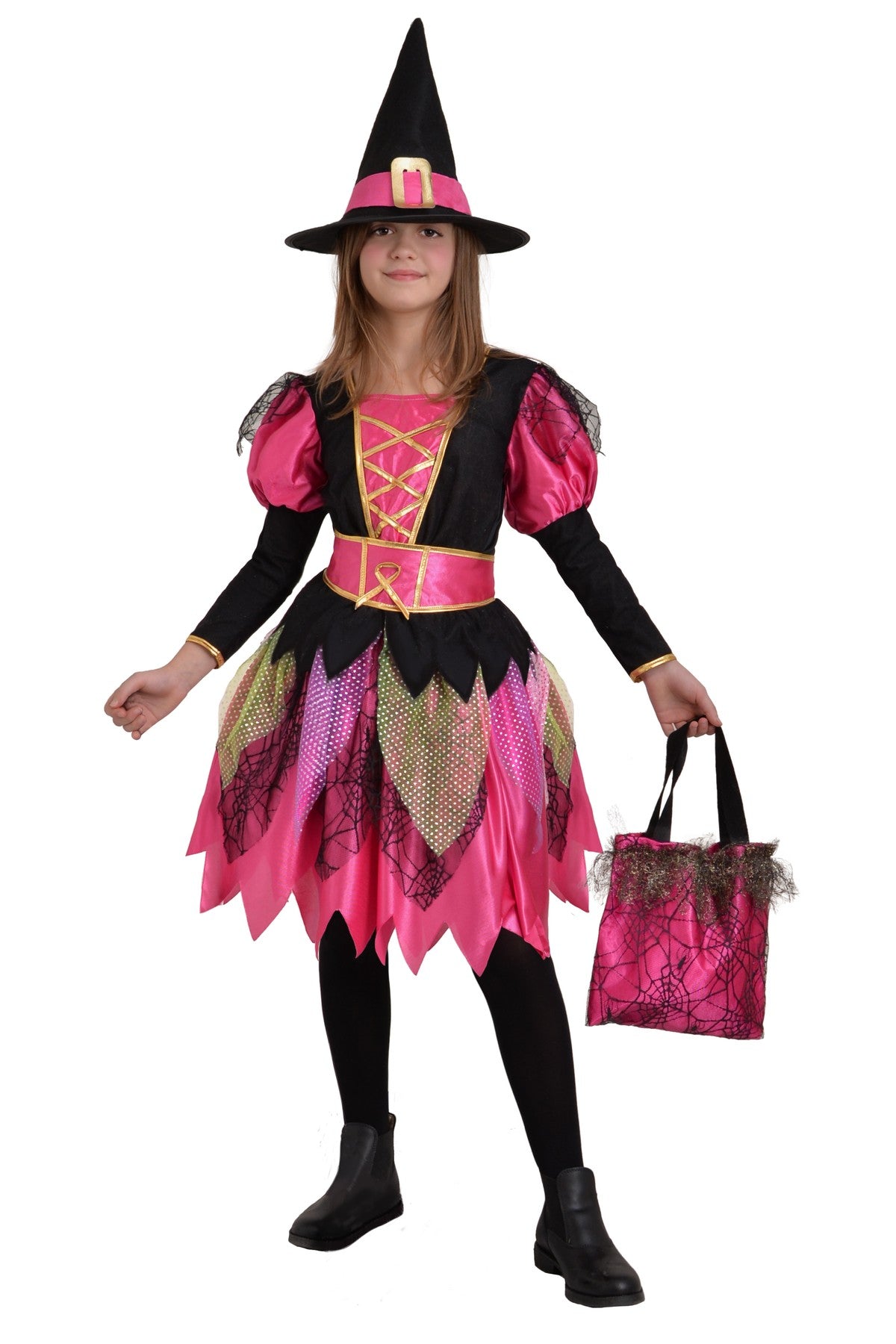 Costume Halloween Bambina Strega Alla Moda