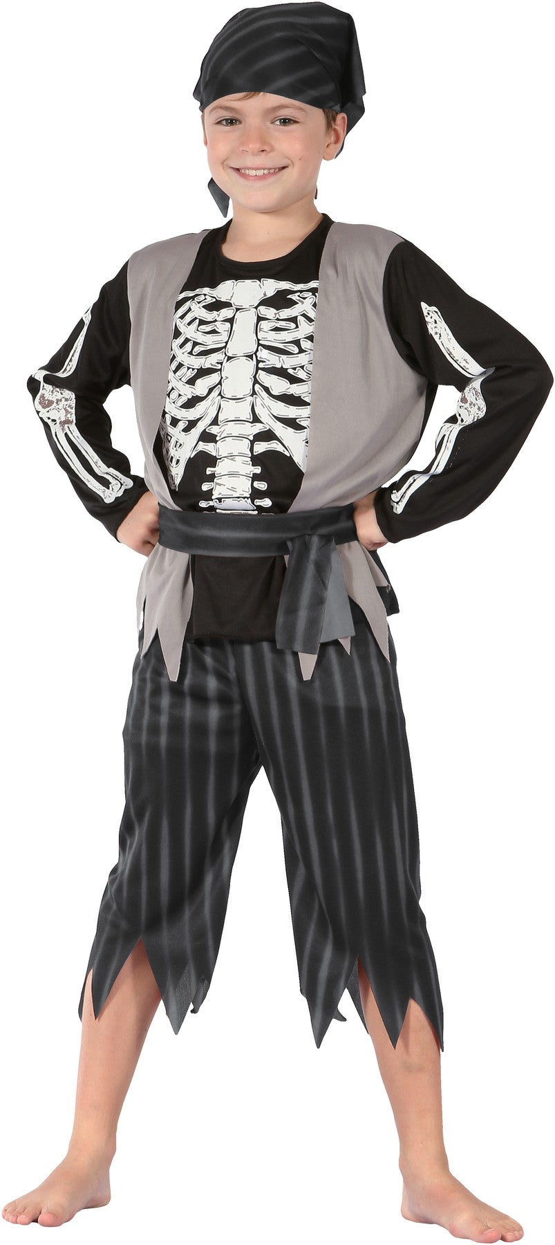 Costume Bambino Halloween Scheletro Pirata