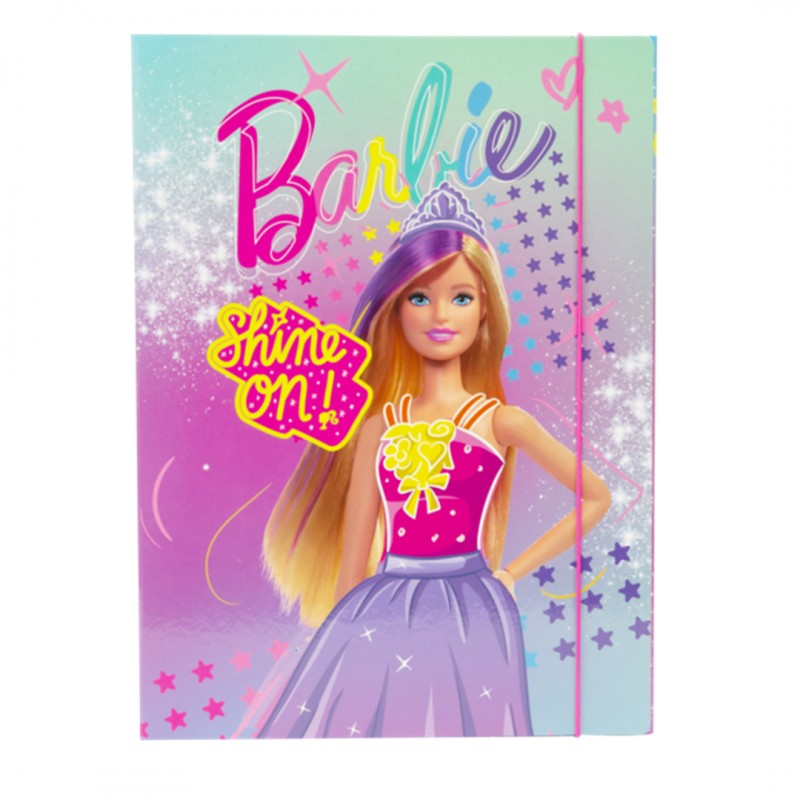 Cartellina Con Elastico 3 Lembi 25x35 Barbie