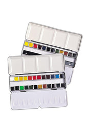 Acquerelli Daler Rowney Aquafine Scatola di metallo 24 pz