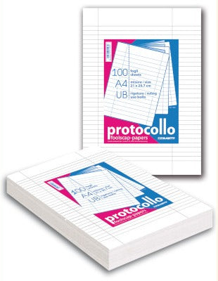 Fogli Protocollo Blasetti Rigatura UB 200 Fogli 60gr