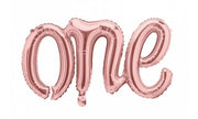 Palloncino Metalfoil "One" Rosa Gold 26" 65cm