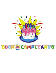 Festone Maxi Scritta Buon Compleanno 600cm