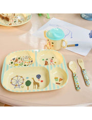 Rice Piatto Per Bambini Melamina Fun Fair Menta 25cm