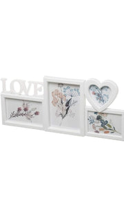 Cornice Portafoto Love 4 Scomparti