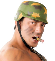 Casco Soldato in Plastica Verde Militare - Taglia Unica