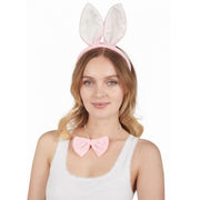 Set Costume Coniglio Rosa Accessori Halloween E Carnevale
