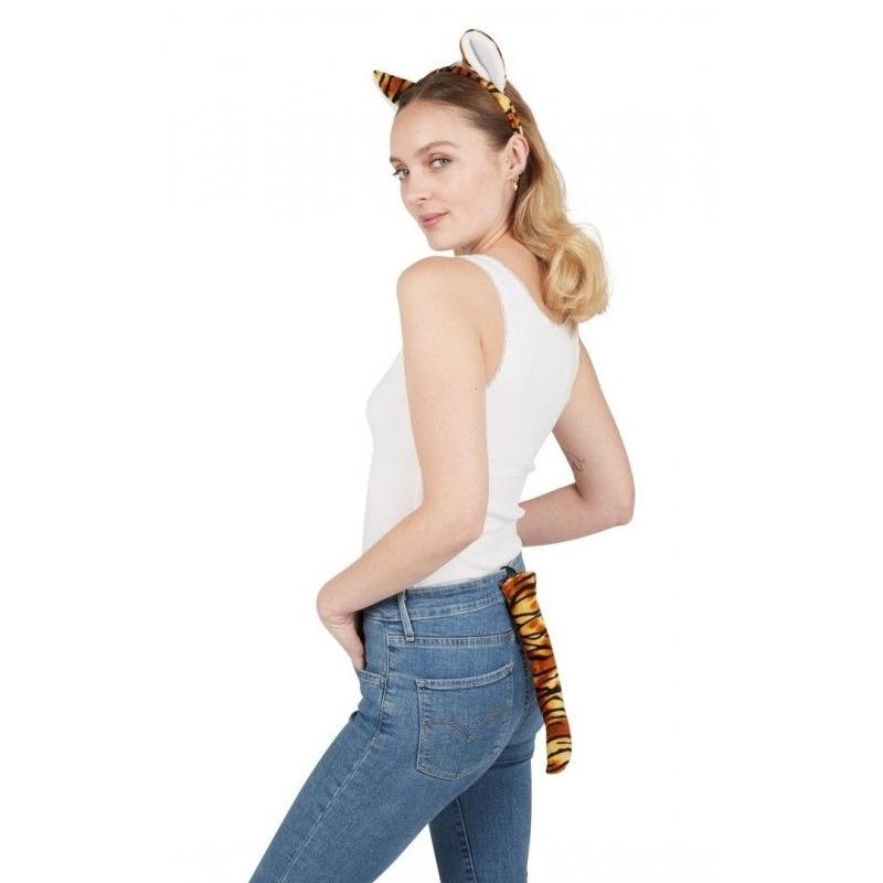 Set Costume Tigre Accessori Halloween E Carnevale