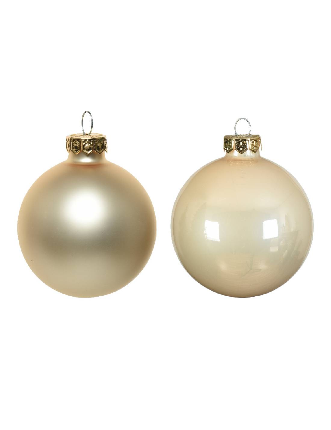 Pallina Albero Di Natale In Vetro Perla 6cm Prodotto Assortito